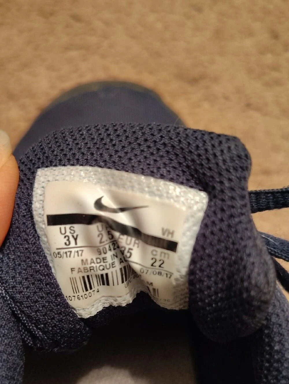 Kids Navy and White Sneakers And Black Leather Dress Shoes
